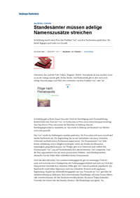 Standesämter müssen adelige Namenszusätze streichen - Salzburger Nachrichten_25.2.2017.pdf