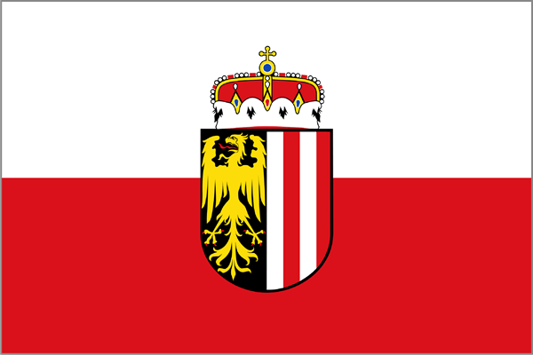 Flagge Bundesland Oberösterreich